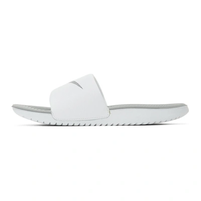 Shop Nike White Kawa Slides