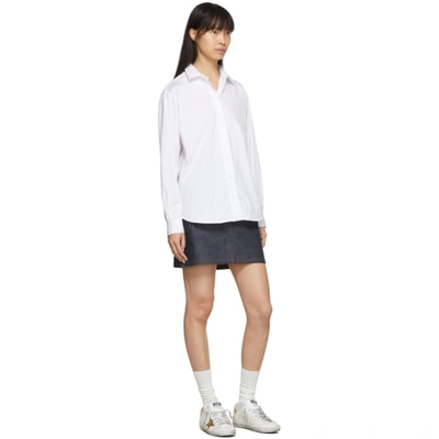 Golden Goose Sneakers Hi Star White Leather-gold Star-logo Lace In Silver