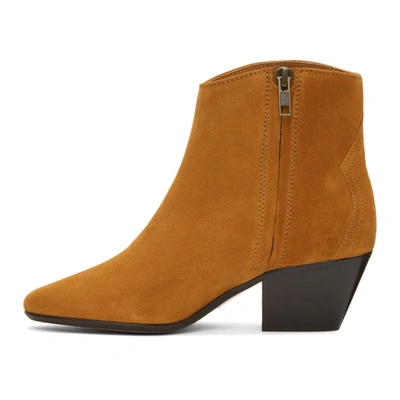 Shop Isabel Marant Tan Dacken Ankle Boots In 50co Cognac