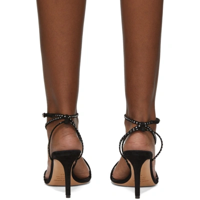 Shop Isabel Marant Black Axee Heeled Sandals In 01bk Black