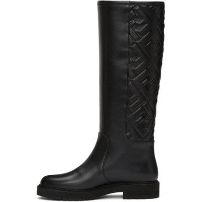 Shop Fendi Black 'forever ' Tall Boots In F0abb Blk