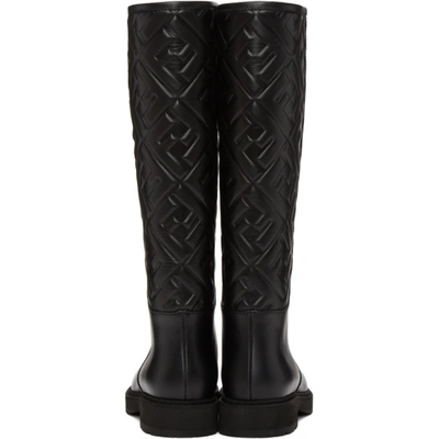 Shop Fendi Black 'forever ' Tall Boots In F0abb Blk