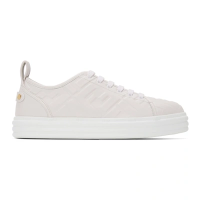 Shop Fendi White 'forever ' Rise Sneakers In F10wi Wh