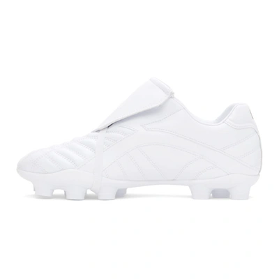 Shop Balenciaga White Soccer Sneakers In 9010 White