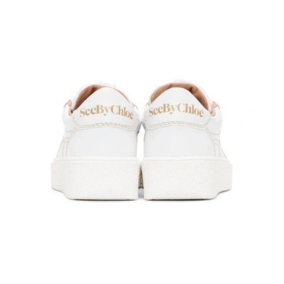 Shop See By Chloé White Sevy Sneakers In 101 348 Ros