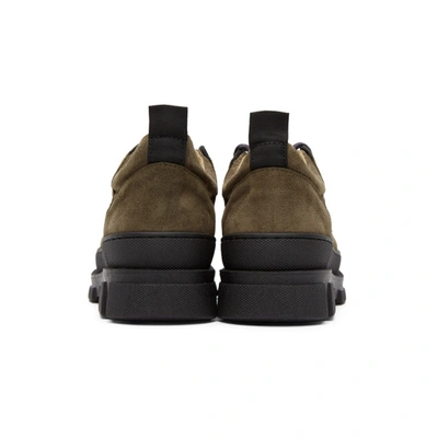 Shop Won Hundred Green Suede Mandy Ankle Boots In Khaki
