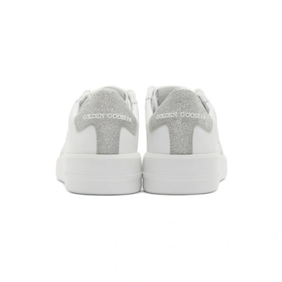 Shop Golden Goose White Pure Star Sneakers