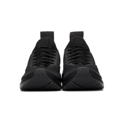 Shop Rick Owens Black Veja Edition Sock Runner Sneakers In 09 Black