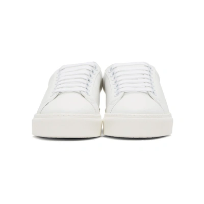 Shop Burberry White Bio-based Striped Sole Sneakers