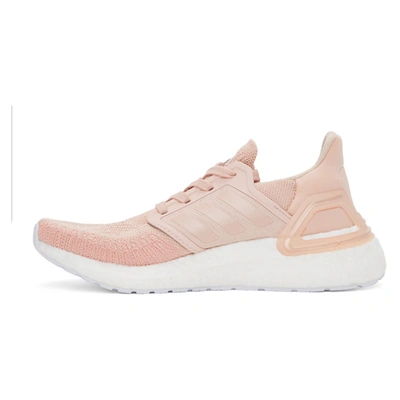 Shop Adidas Originals Pink Ultraboost 20 Sneakers