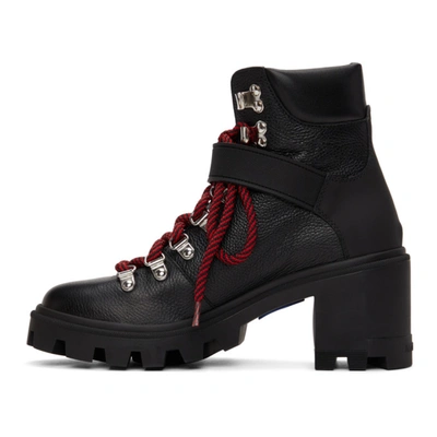 Shop Moncler Black Carol Hiking Boots In 999 Black