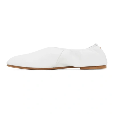 Shop Emme Parsons White High Throat Ballerina Flats In 100 White