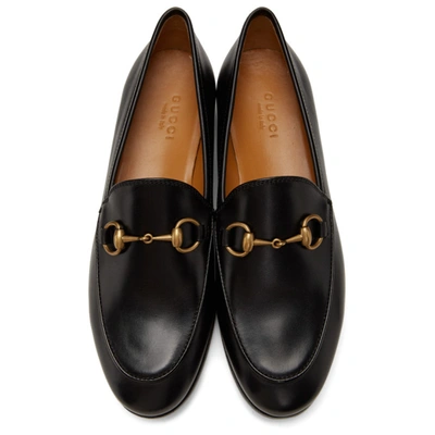 Shop Gucci Black Jordaan Loafers In 1000 Nero