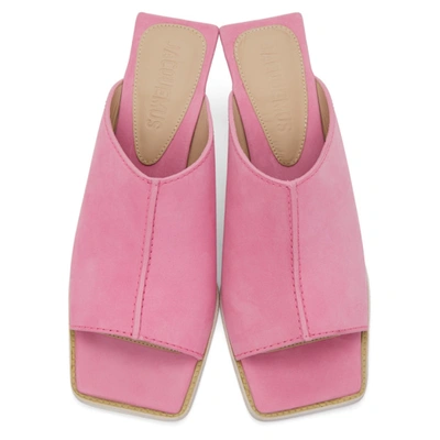 Shop Jacquemus Pink 'les Mules Carino' Mules