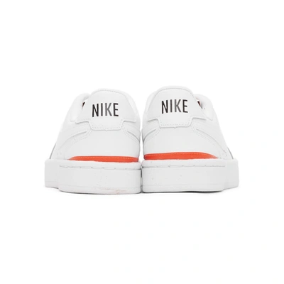 Shop Nike White  Court Sneakers In 100 Wh/wh