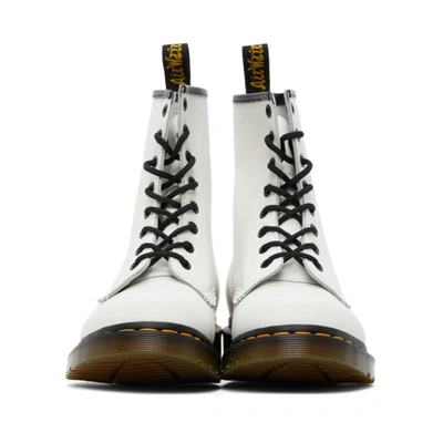 Shop Dr. Martens' White 1460 Boots