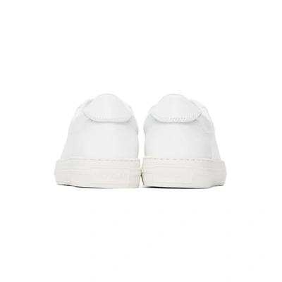 Shop Moncler White Alodie Sneakers In 001 White
