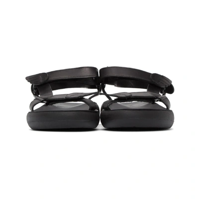 Shop Ancient Greek Sandals Black Poria Sandals