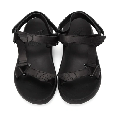 Shop Ancient Greek Sandals Black Poria Sandals