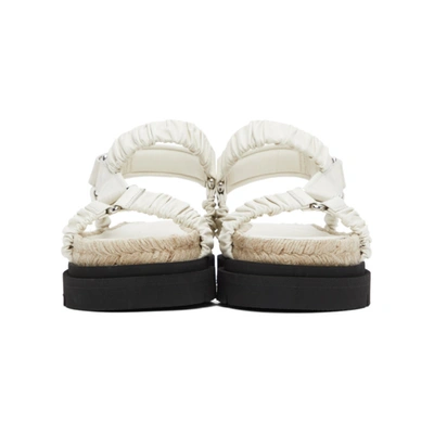 Shop 3.1 Phillip Lim / フィリップ リム Off-white Noa Platform Espadrille Sandals In Cr115 Creme Brulee