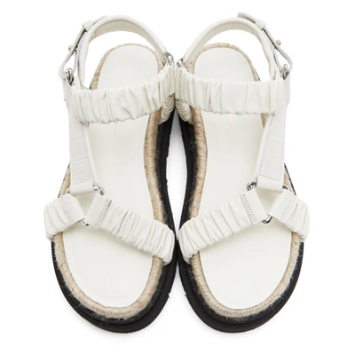 Shop 3.1 Phillip Lim / フィリップ リム Off-white Noa Platform Espadrille Sandals In Cr115 Creme Brulee