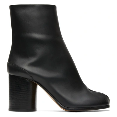 Shop Maison Margiela Black Tabi Boots In T8013 Black