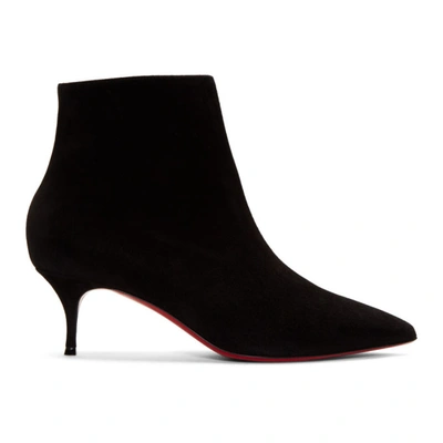 Shop Christian Louboutin Black So Kate 55 Boots In Bk01 Black