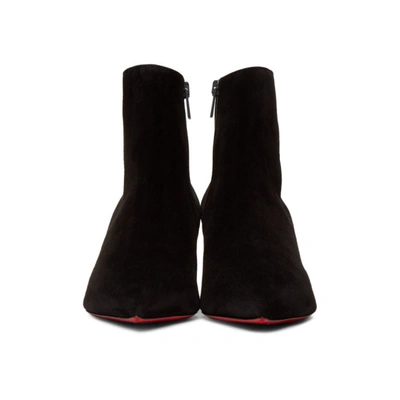 Shop Christian Louboutin Black So Kate 55 Boots In Bk01 Black