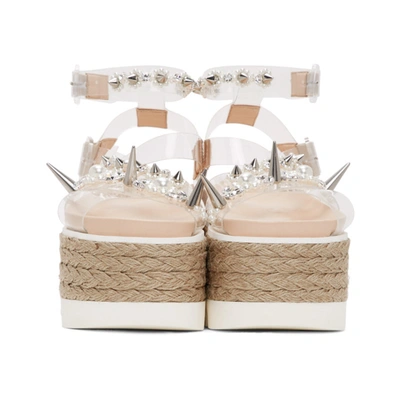 Shop Simone Rocha Transparent Pvc Pearl Platform Sandals In Clear/prl/c