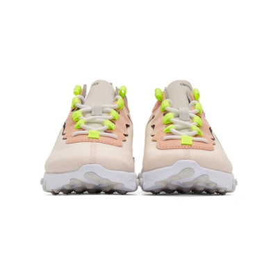 Shop Nike Pink React Element 55 Premium Sneakers In 600 Light P