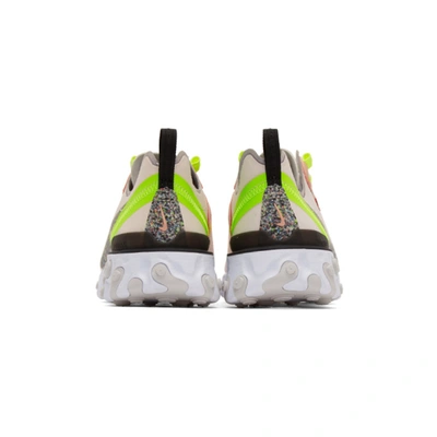 Shop Nike Pink React Element 55 Premium Sneakers In 600 Light P