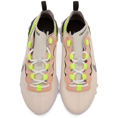 Shop Nike Pink React Element 55 Premium Sneakers In 600 Light P