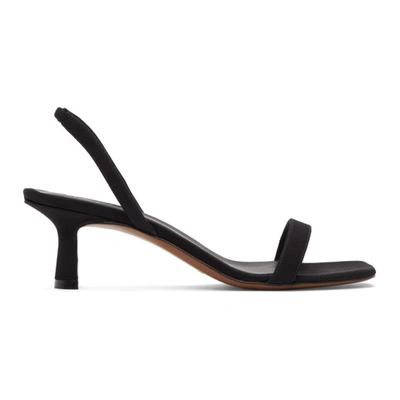 Shop Neous Black Tulip 55mm Heeled Sandals