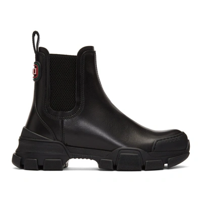 Shop Gucci Black Leon Boots In 1000 Black