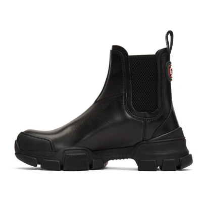 Shop Gucci Black Leon Boots In 1000 Black