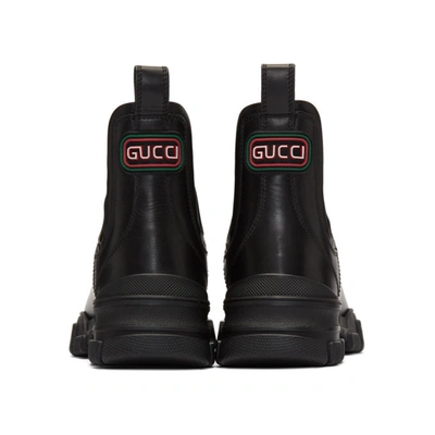 Shop Gucci Black Leon Boots In 1000 Black