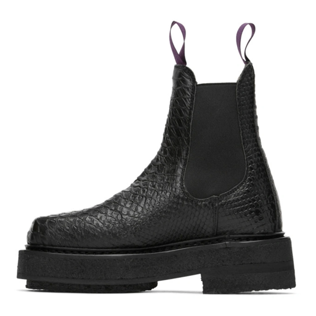 Eytys Brown Snake Ortega Chelsea Boots
