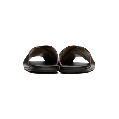 Shop Marsèll Black Spatola Sandals In 666 Black