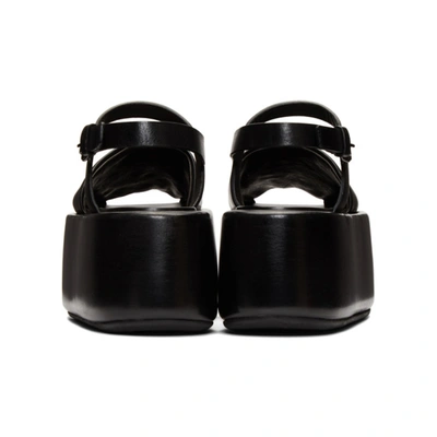 Shop Marsèll Black Ceppo Sandals In 666 Black