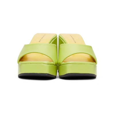 Shop Simon Miller Yellow Level Wedge Sandals In Citron