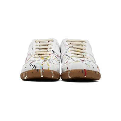 Shop Maison Margiela Grey Painted Replica Sneakers In 961 Paint