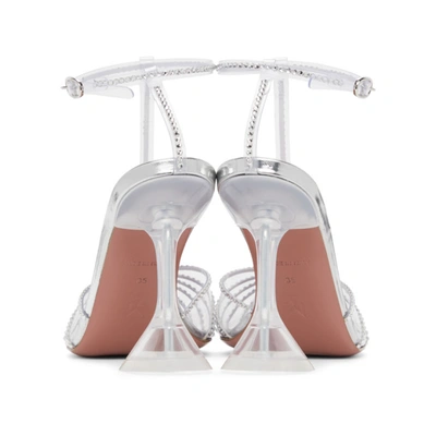 Shop Amina Muaddi Transparent Byrgit T-pump Heels