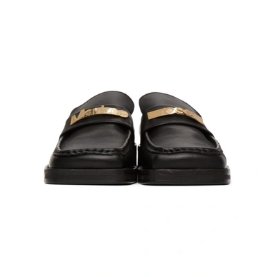 Shop Martine Rose Ssense Exclusive Black Logo Loafers