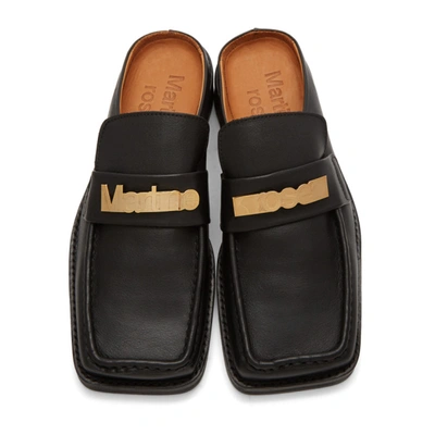 Shop Martine Rose Ssense Exclusive Black Logo Loafers