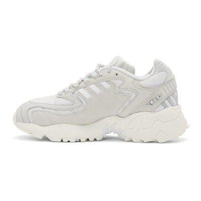 Shop Adidas Originals White Torsion Trdc Sneakers In Crystal Wht