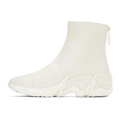 Shop Raf Simons White Cyclon Sneakers In 00010 White
