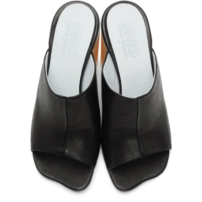 Shop Mm6 Maison Margiela Black Open Toe Sandals In T8013 Black
