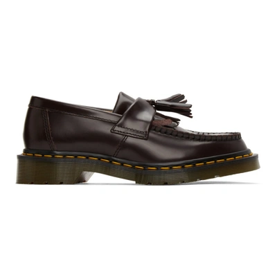 Shop Comme Des Garçons Comme Des Garçons Comme Des Garcons Comme Des Garcons Burgundy Dr. Martens Edition Made In England Adrian Loafers In 2 Red