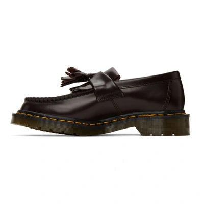 Shop Comme Des Garçons Comme Des Garçons Comme Des Garcons Comme Des Garcons Burgundy Dr. Martens Edition Made In England Adrian Loafers In 2 Red