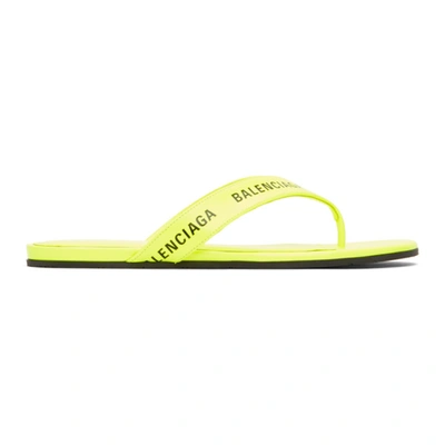 Balenciaga yellow online sandals